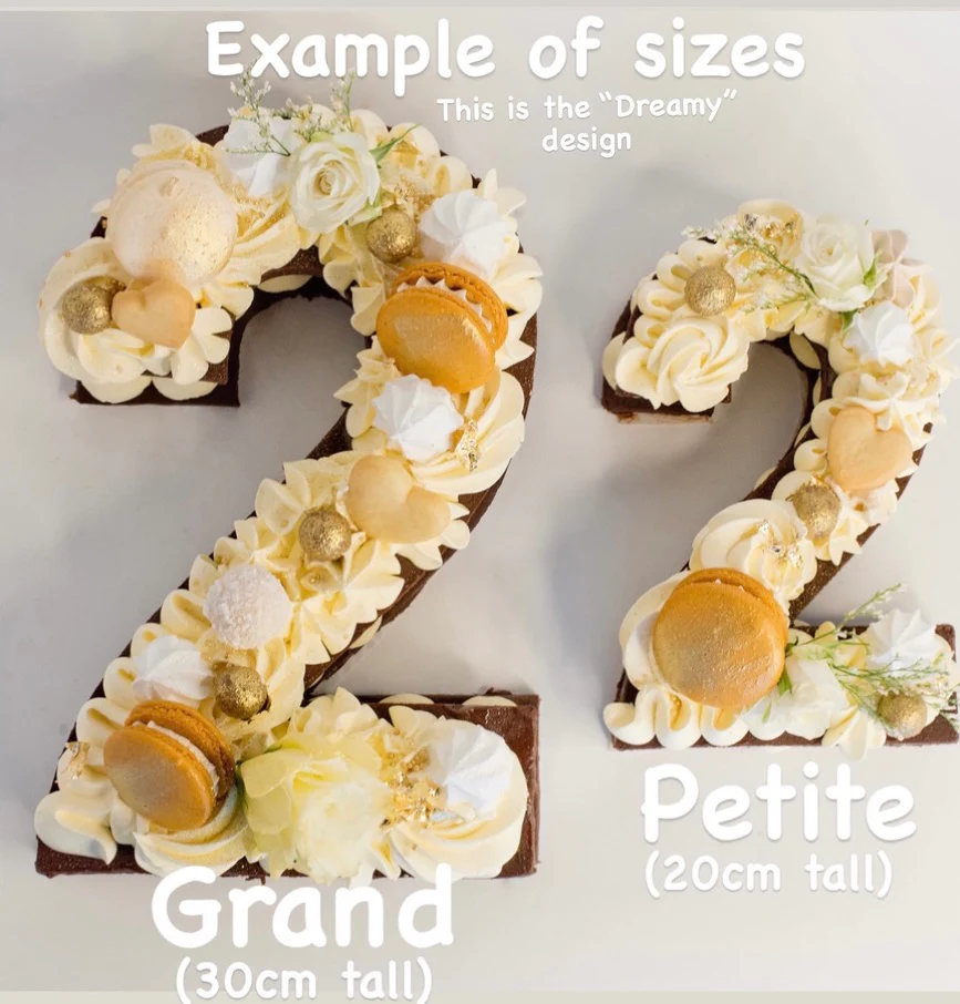 Petite Size, Fudge Truffle Number - Blues Design - Image 3